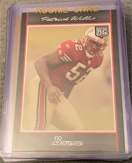 2007 Bowman #187 Patrick Willis Rookie Card — front