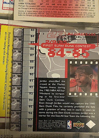 1993 Upper Deck #23 Michael Jordan — back