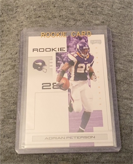 2007 Playoff #101 Adrian Peterson Rookie Card — front