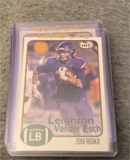 2018 Sage Hit #15 Leighton Vander Esch — front