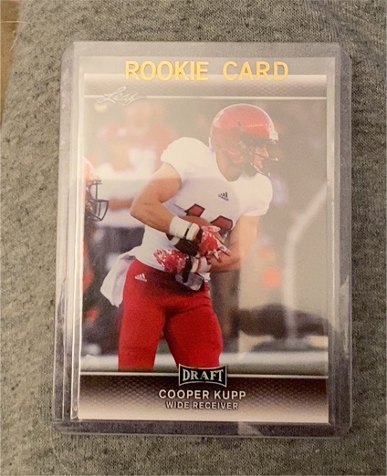 2017 Leaf Draft #13 Cooper Kupp Rookie Card — front