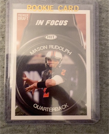 2018 Sage Hit Premier Draft In Focus #51 Mason Rudolph — front