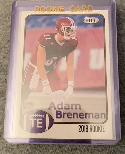 2018 Sage Hit Premier Draft #21 Adam Breneman — front