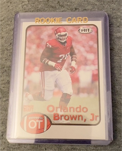 2018 Sage Hit #9 Orlando Brown Jr — front