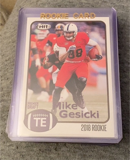 2018 SAGE HIT #80 Mike Gesicki — front