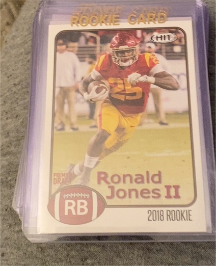 2018 Sage Hit Premier Draft #104 Ronald Jones II — front