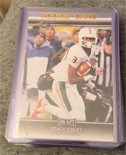 2017 Leaf Draft #61 Stacy Coley — front