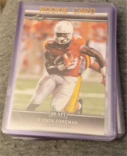 2016 Leaf Draft #D'Onta Foreman Rookie Card — front