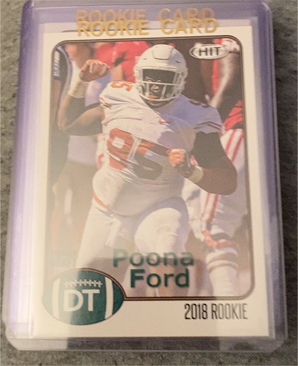 2018 Sage Hit Gold #23 Poona Ford — front