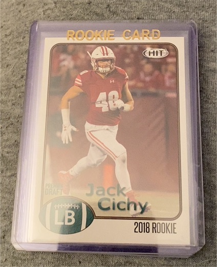 2018 Sage Hit #28 Jack Cichy Rookie Card — front