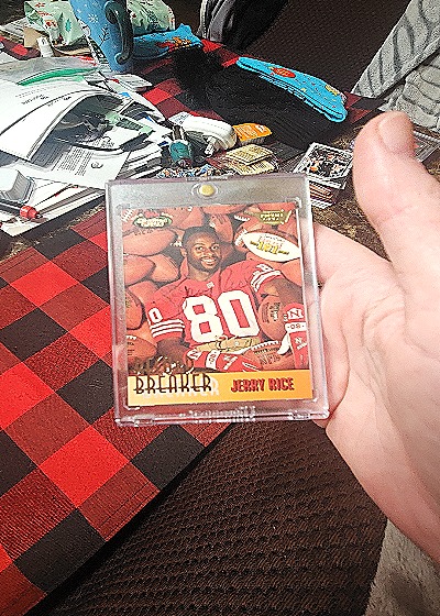 1993 Topps Stadium Club Record Breaker Jerry Rice — front