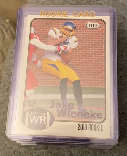 2018 Sage Hit #2 Jake Wieneke Rookie Card — front