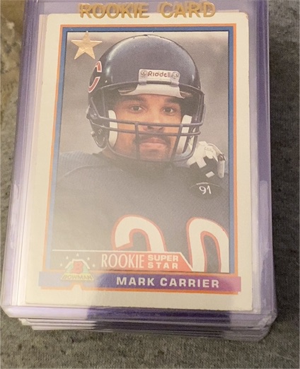 1991 Bowman #4 Mark Carrier Rookie Super Star — front