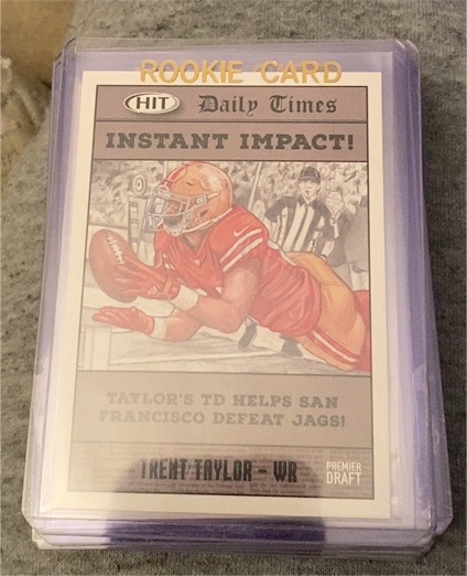 2018 Sage Hit Instant Impact Premier Draft #Instant Impact Trent Taylor — front