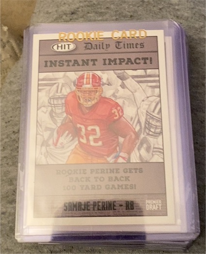 2018 Sage Hit Instant Impact Simaje Perine Rookie Card — front