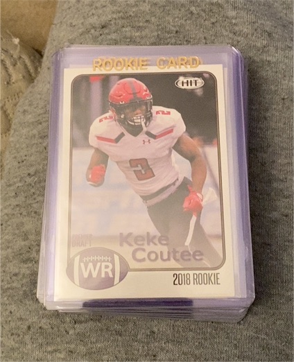 2018 Sage Hit #94 Keke Coutee Rookie Card — front