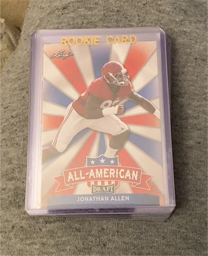 2017 Leaf Draft All-American #AA-13 Jonathan Allen — front