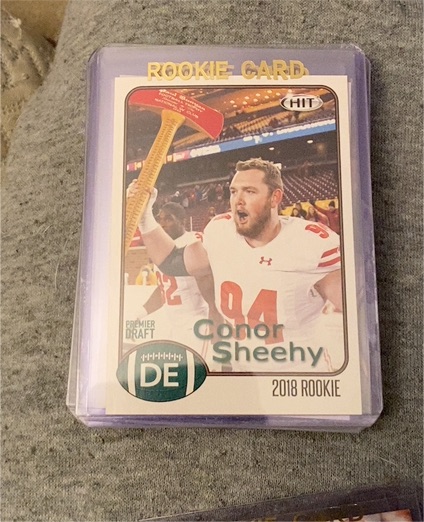 2018 SAGE HIT Premier Draft # Conor Sheehy — front