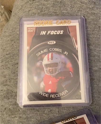 2018 Sage Hit Premier Draft In Focus Simmie Cobbs Jr. — front