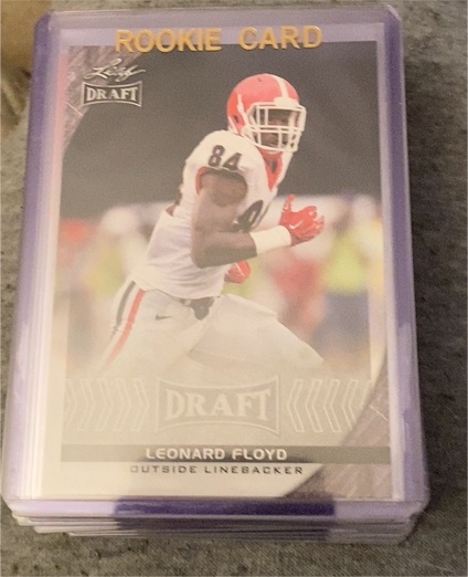 2015 Leaf Draft #84 Leonard Floyd — front