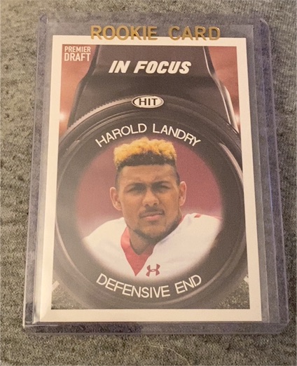 2018 Sage HIT Premier Draft In Focus #44 Harold Landry — front
