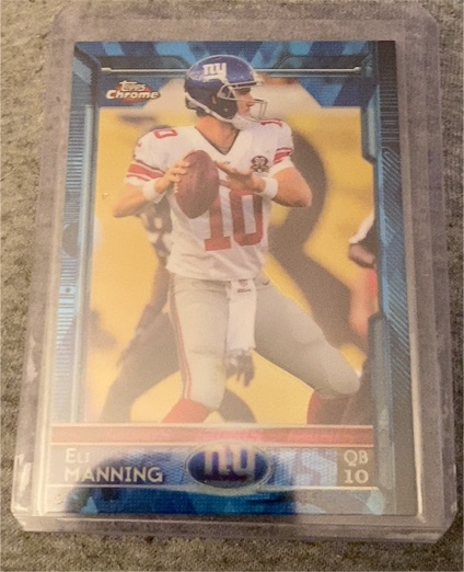 2015 Topps Chrome #55 Eli Manning — front