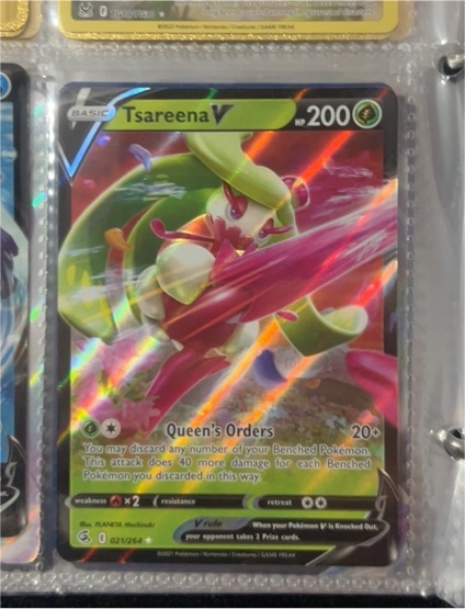 2021 Pokémon Fusion Strike #021 Tsareena V — front