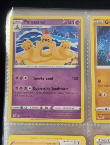 2021 Pokémon Fusion Strike #126 Palossand — front