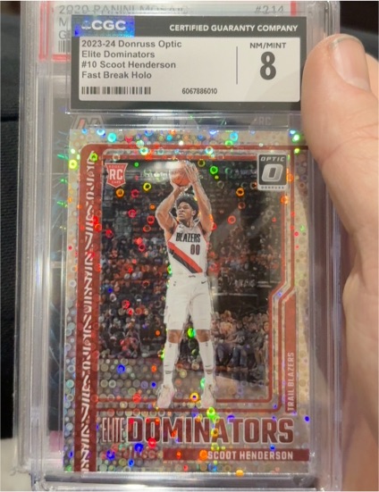 2023-24 Panini Donruss Optic Elite Dominators #214 Scoot Henderson — front