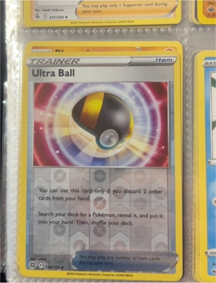 2022 Pokémon Brilliant Stars #150 Ultra Ball — front