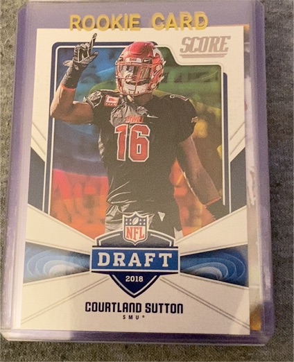 2018 Panini Score #22 Courtland Sutton Rookie Card — front