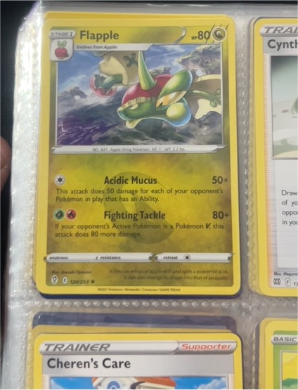 2021 Pokemon TCG Evolving Skies #120 Flapple — front