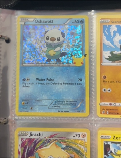 2021 Pokémon McDonald's 25th Anniversary #21 Oshawott — front
