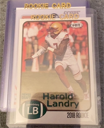 2018 Sage Hit #77 Harold Landry Rookie Card — front