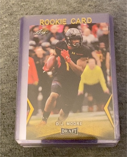 2018 Leaf Draft Rookie Card D.J. Moore — front