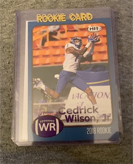 2018 Sage Hit Premier Draft #8 Cedrick Wilson Jr — front