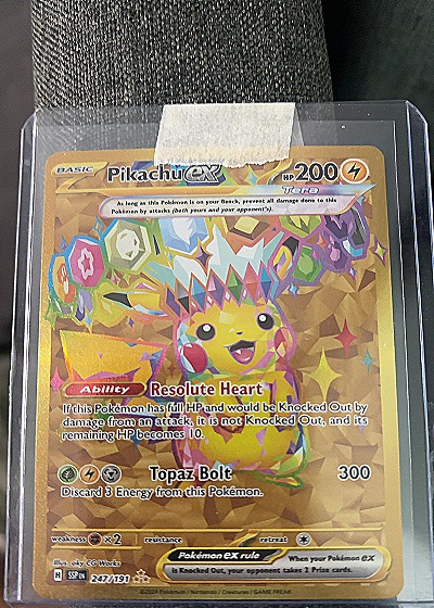 2024 Pokémon SSP Surging Sparks #247 Pikachu EX — front