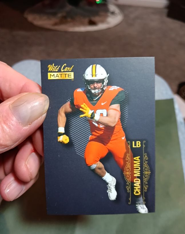 2022 Wild Card Matte #119 Chad Muma — front