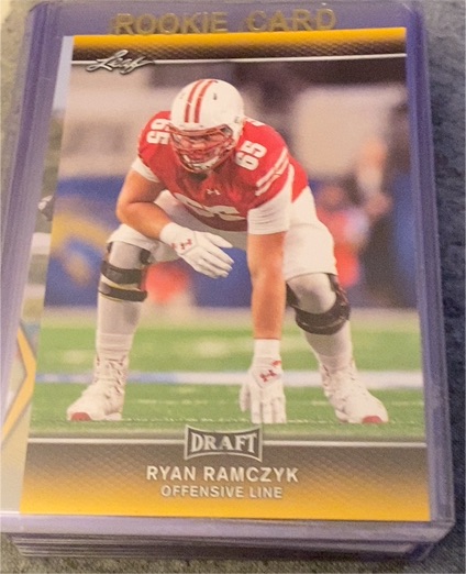2017 Leaf Draft #50 Ryan Ramczyk — front