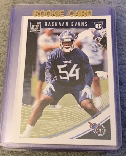 2018 Donruss Football #361 Rashaan Evans Rookie Card — front