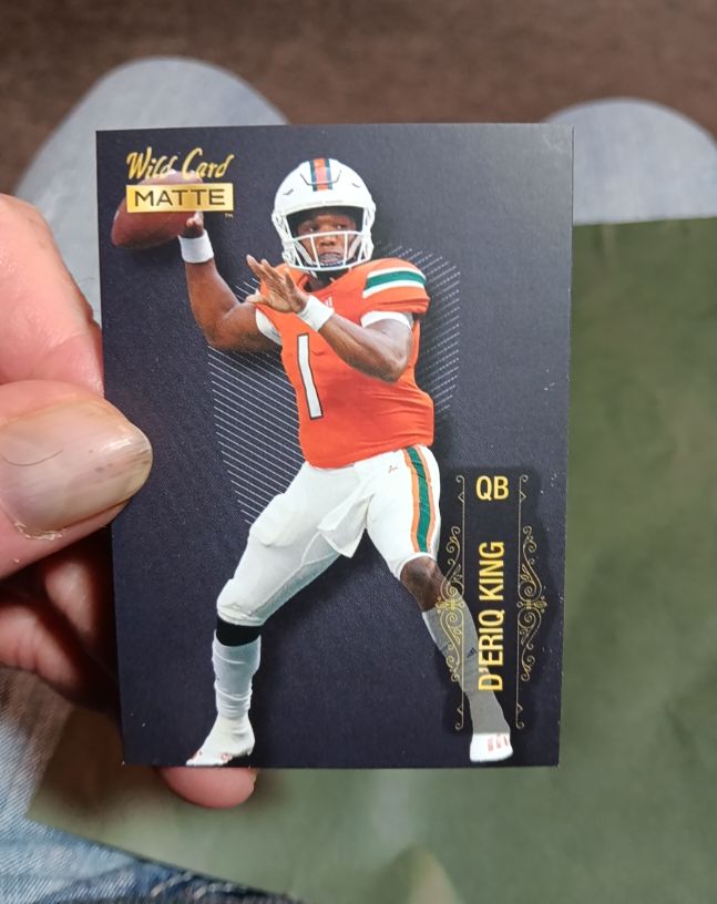 2022 Wild Card Matte #MB-49 D'Eriq King — front