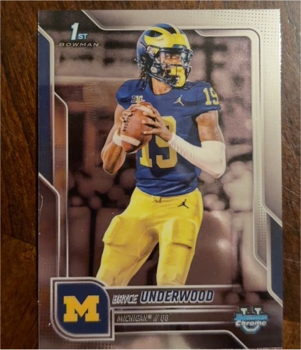 2025 Bowman University Chrome #196 Bryce Underwood — front