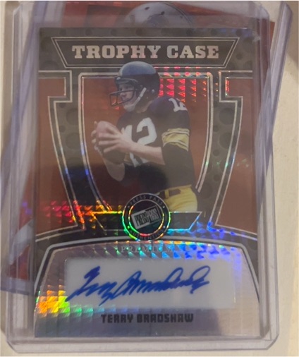 2024 PressPass Football Trophy Case #TC-TB1 Terry Bradshaw — front