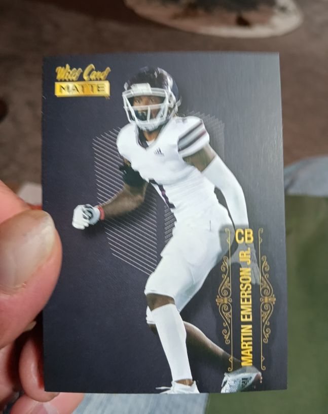 2022 Wild Card Matte #MB-82 Martin Emerson Jr — front