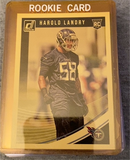 2018 Donruss #366 Harold Landry Rookie Card — front