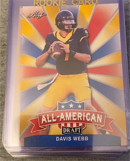 2017 Leaf Draft All-American #AA-08 Davis Webb — front