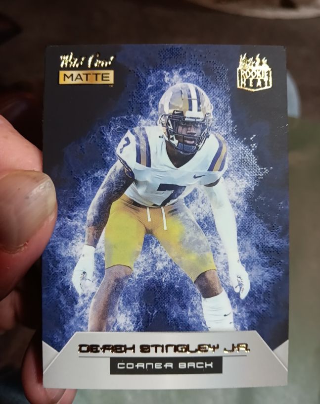 2022 Wild Card Matte Rookie Heat #RH-8 Derek Stingley Jr. — front