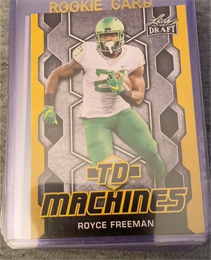 2018 Leaf Draft TD Machines #TD-17 Royce Freeman — front