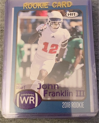 2018 Sage Hit Premier Draft #WR John Franklin III — front