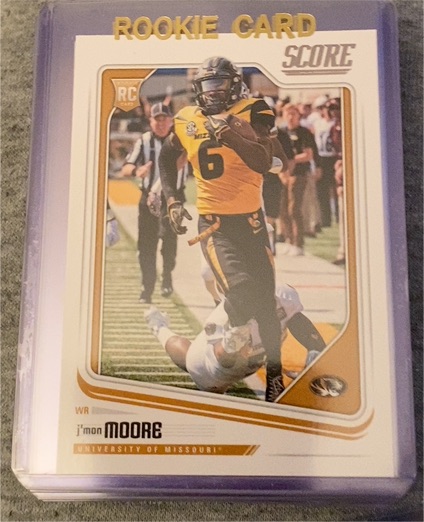 2018 Panini Score #433 J'Mon Moore Rookie Card — front